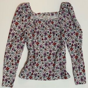 LOFT Multicolor Floral Blouse